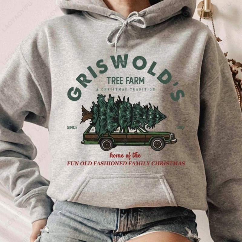 Family Tree Print - Bluza z kapturem Griswold's Tree Farm,