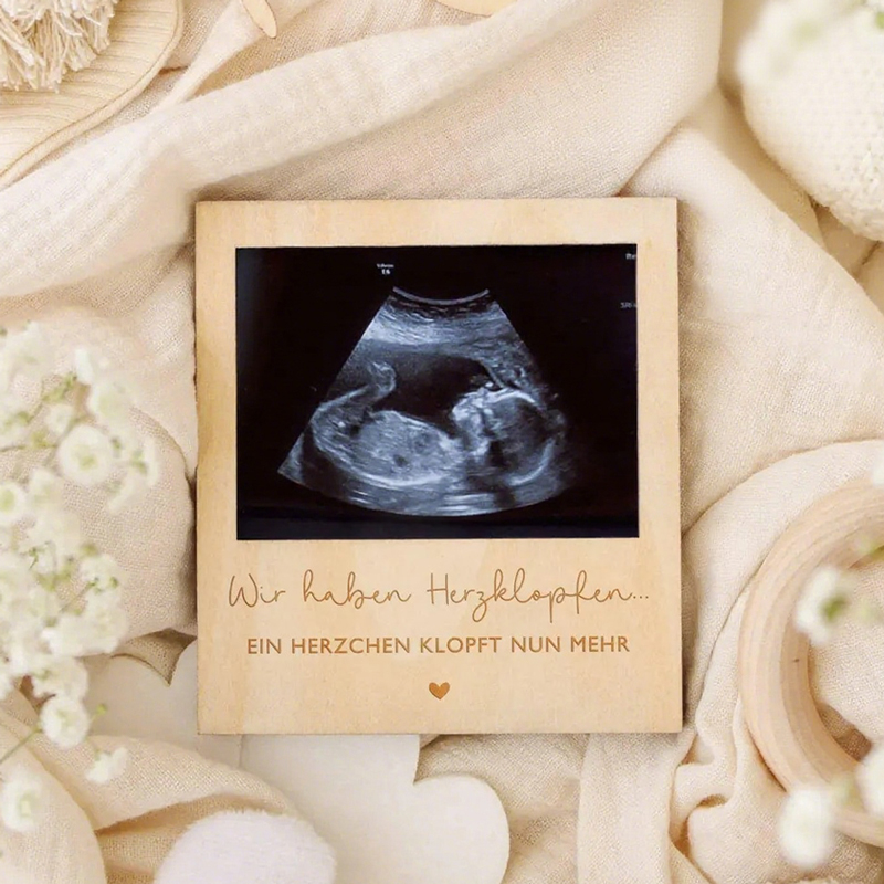 Engraved Wood Frame - Drewniane rekwizyty do fotobudki z ogłoszeniem
