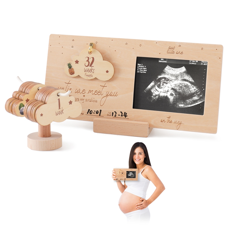 Ramka na zdjęcie ultrasonograf – Engraved Wood Frame recenzja i cena