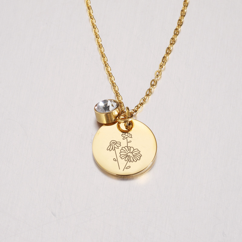 Kryształowy naszyjnik Birthsto – Birth Flower Necklace recenzja i cena